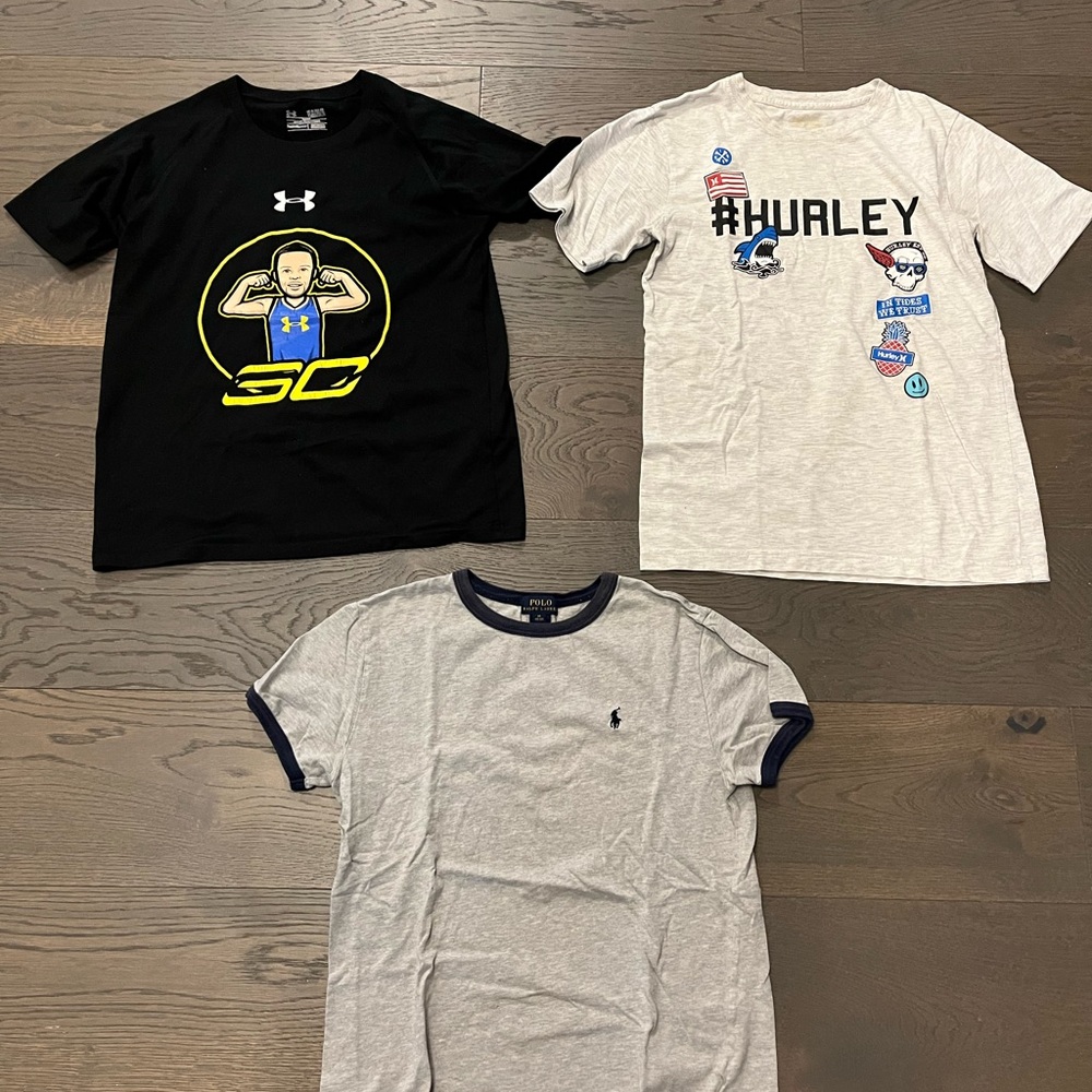 Boys brand babe tops sz 10/12 good used condition